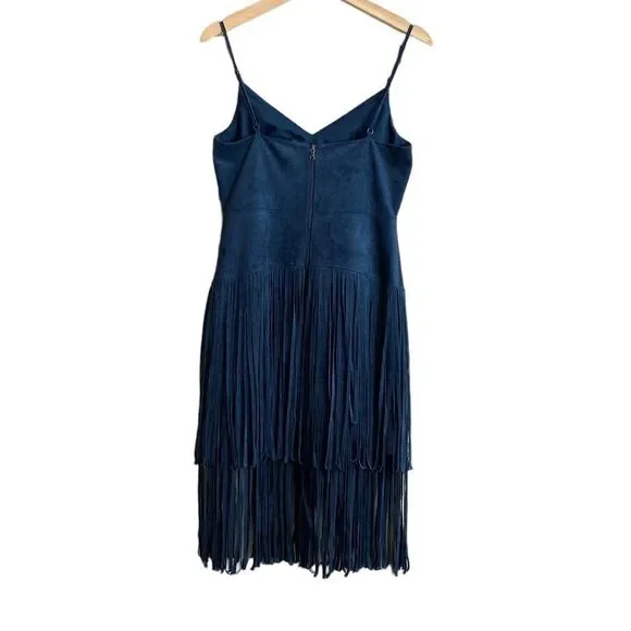 BCBGMaxAzria Navy Fringe Dress - Picture 3 of 8